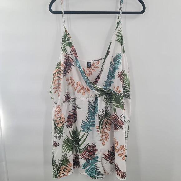 Shein Curve Tropical Sleeveless Romper Size 4XL Plus Size - Picture 5 of 5